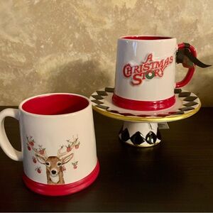 2 Rae Dunn A Christmas Story Mug Oh Fudge Coco Kisses NEW